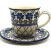 Polish Pottery 8 Oz. Cup & Saucer - Primrose
