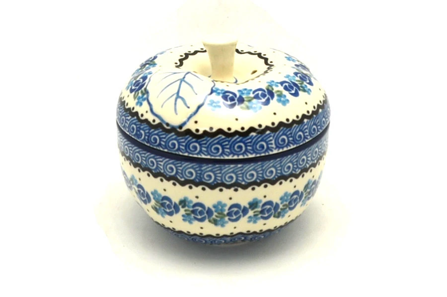 Polish Pottery Apple Baker - Twilight 1 Polish Pottery Apple Baker - Twilight