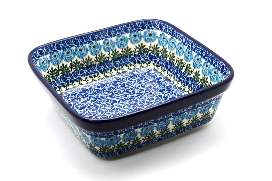 Polish Pottery Baker - Square - Antique Rose