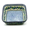Polish Pottery Baker - Square - Blue Berries