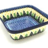 Polish Pottery Baker - Square - Christmas Trees