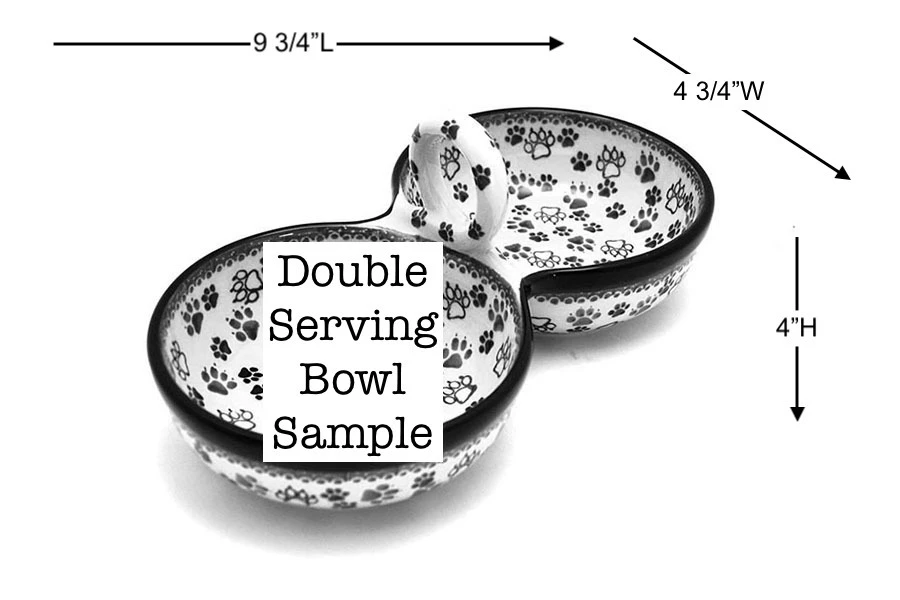 Polish Pottery Bowl - Double Serving - Maraschino - Image 2
