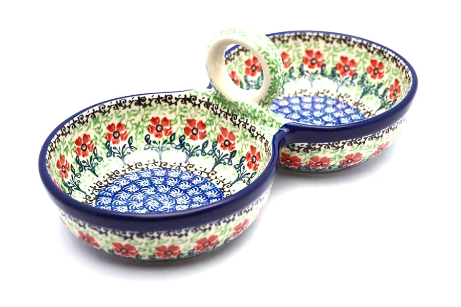 Polish Pottery Bowl - Double Serving - Maraschino
