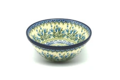 Polish Pottery Bowl - Large Nesting (7 1/2") - Blue Bells