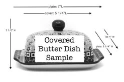 Polish Pottery Butter Dish - Maraschino -Polish Pottery shop ceramika artystyczna polish pottery butter dish maraschino 295 1916a c p2000000066594