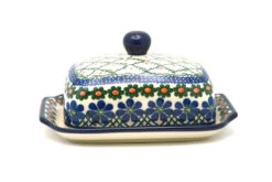 Polish Pottery Butter Dish - Primrose