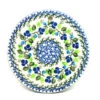 Polish Pottery Cheese Board - 7 1/4" - Blue Berries