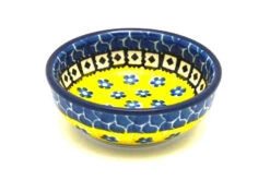 Polish Pottery Dish - Round Food Prep - Sunburst