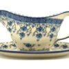 Polish Pottery Gravy Boat - Clover Field