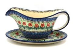 Polish Pottery Gravy Boat - Maraschino