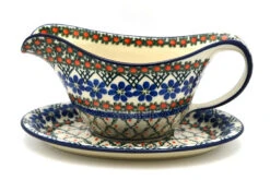 Polish Pottery Gravy Boat - Primrose