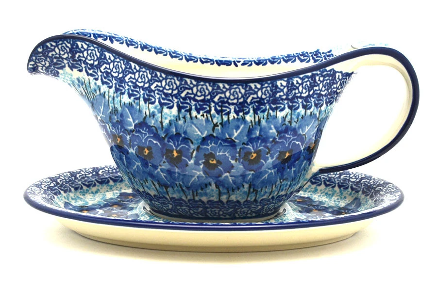 Polish Pottery Gravy Boat - Unikat Signature - U3639