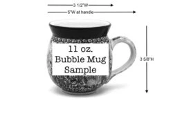 Polish Pottery Mug - 11 Oz. Bubble - Antique Rose -Polish Pottery shop ceramika artystyczna polish pottery mug 11 oz bubble antique rose 070 1390a c p1000000016224