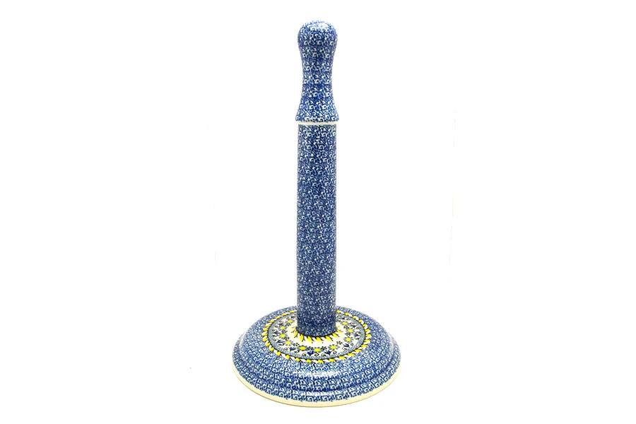 Polish Pottery Paper Towel Holder - Daisy Maize