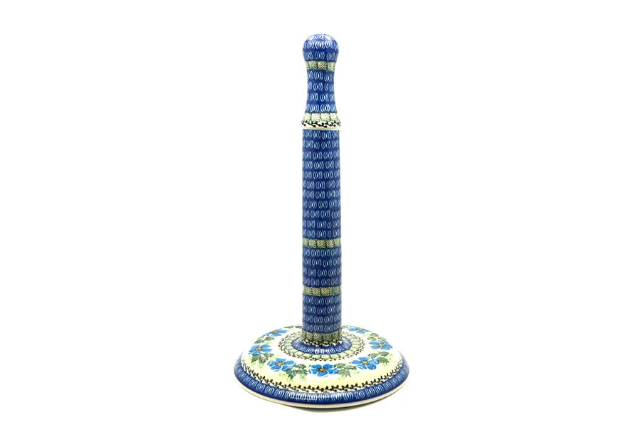 Polish Pottery Paper Towel Holder - Morning Glory