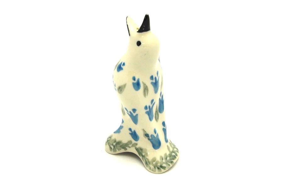 Polish Pottery Pie Bird - Blue Bells