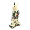 Polish Pottery Pie Bird - Burgundy Berry Green
