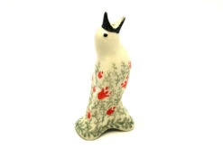 Polish Pottery Pie Bird - Crimson Bells