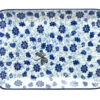 Polish Pottery Plate - Rectangular - Hidden Dragonfly