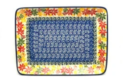 Polish Pottery Plate - Rectangular - Maple Harvest
