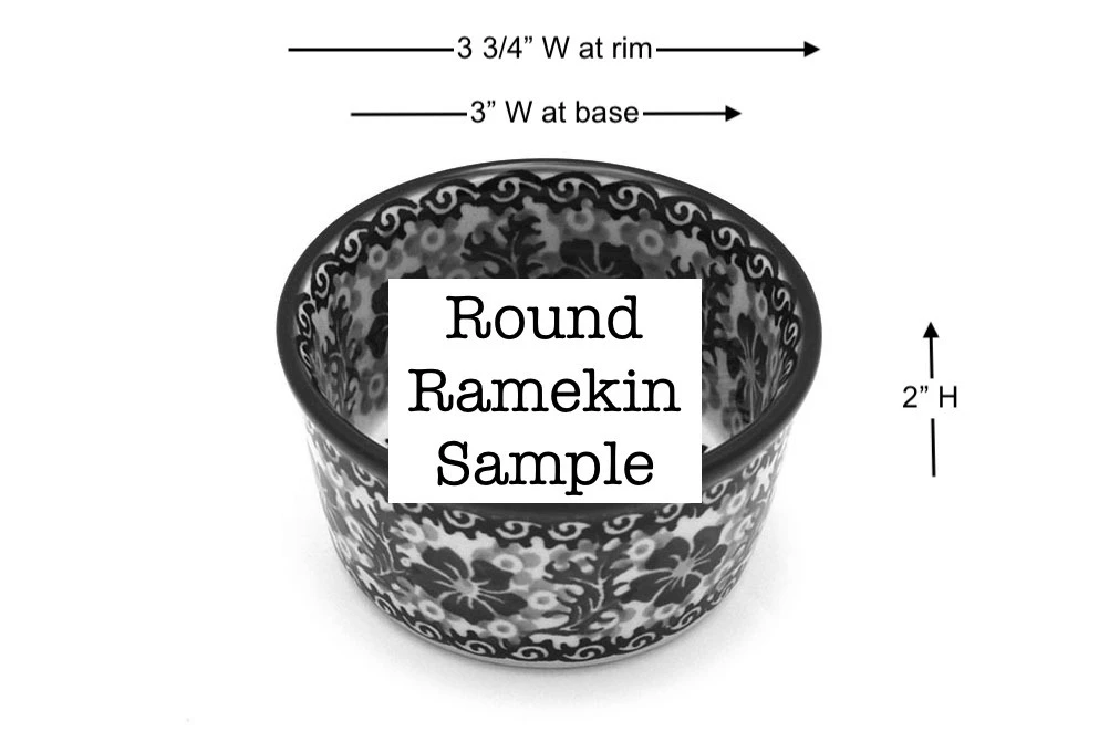 Polish Pottery Ramekin - Aztec Sky - Image 2