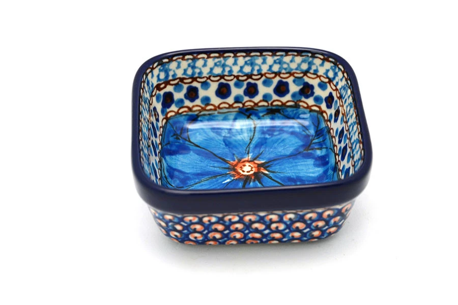 Polish Pottery Ramekin - Square - Unikat Signature - U408C