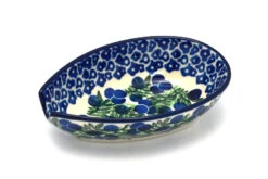 Polish Pottery Spoon Rest - Huckleberry