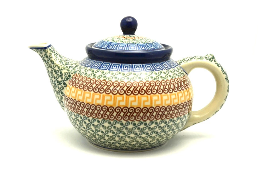 Polish Pottery Teapot - 1 1/4 Qt. - Autumn 1 Polish Pottery Teapot - 1 1/4 Qt. - Autumn