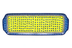 Polish Pottery Tray - Appetizer - 16" - Sunburst