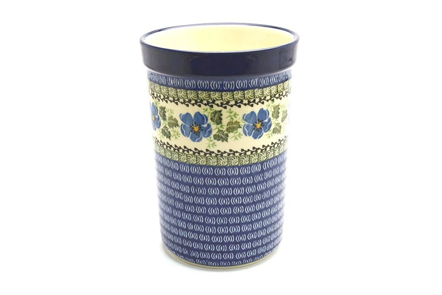 Polish Pottery Wine Crock - Morning Glory